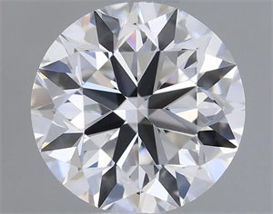 Picture of Natural Diamond 0.70 Carats, Round with Very Good Cut, E Color, IF Clarity and Certified by GIA