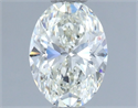 Natural Diamond 1.01 Carats, Oval with  Cut, I Color, IF Clarity and Certified by IGI