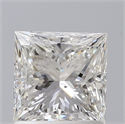 Natural Diamond 1.22 Carats, Princess with  Cut, G Color, SI1 Clarity and Certified by GIA