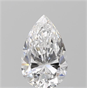 Diamante Natural 0.70 quilates, De pera , Color D, claridad SI1 y certificado GIA