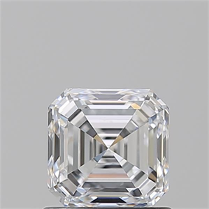 Picture of Natural Diamond 1.01 Carats, Asscher with  Cut, D Color, VS1 Clarity and Certified by GIA