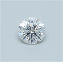Natural Diamond 0.40 Carats, Round with Excellent Cut, E Color, SI1 Clarity and Certified by GIA