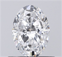 Natural Diamond 0.55 Carats, Oval with  Cut, D Color, VVS1 Clarity and Certified by GIA