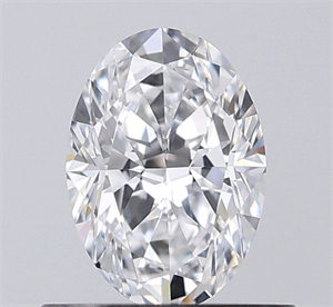 Picture of Natural Diamond 0.55 Carats, Oval with  Cut, D Color, VVS1 Clarity and Certified by GIA