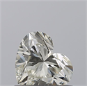 Natural Diamond 0.51 Carats, Heart with  Cut, H Color, VVS1 Clarity and Certified by IGI