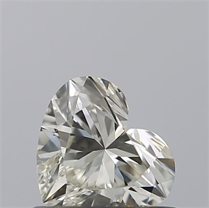 Picture of Natural Diamond 0.51 Carats, Heart with  Cut, H Color, VVS1 Clarity and Certified by IGI