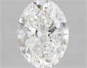 Natural Diamond 0.70 Carats, Oval with  Cut, E Color, I1 Clarity and Certified by GIA