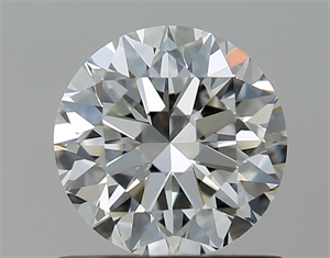 Picture of Natural Diamond 0.90 Carats, Round with Very Good Cut, H Color, IF Clarity and Certified by GIA