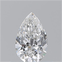 Natural Diamond 0.50 Carats, Pear with  Cut, E Color, SI1 Clarity and Certified by GIA