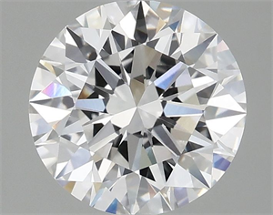 Picture of Lab Grown Diamond 2.01 Carats, Round with Ideal Cut, D Color, VVS2 Clarity and Certified by IGI