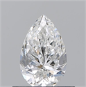 Natural Diamond 0.52 Carats, Pear with  Cut, F Color, VS2 Clarity and Certified by GIA