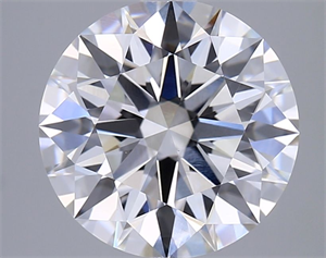 Picture of Lab Grown Diamond 3.07 Carats, Round with Ideal Cut, E Color, VVS2 Clarity and Certified by IGI