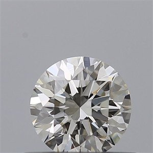 Picture of Natural Diamond 0.43 Carats, Round with Excellent Cut, H Color, VVS1 Clarity and Certified by IGI