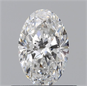Diamante Natural 0.51 quilates, Ovalado , Color E, claridad VS2 y certificado GIA