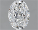 Natural Diamond 1.01 Carats, Oval with  Cut, E Color, SI1 Clarity and Certified by GIA