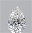 Natural Diamond 0.55 Carats, Pear with  Cut, G Color, VVS1 Clarity and Certified by GIA