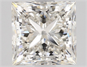 Natural Diamond 1.51 Carats, Princess with  Cut, J Color, VVS2 Clarity and Certified by GIA