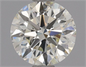 Natural Diamond 0.60 Carats, Round with Excellent Cut, L Color, SI1 Clarity and Certified by GIA