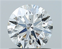 Natural Diamond 0.82 Carats, Round with Excellent Cut, F Color, SI1 Clarity and Certified by GIA