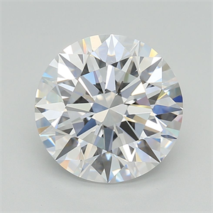 Picture of Lab Grown Diamond 5.01 Carats, Round with Excellent Cut, D Color, IF Clarity and Certified by GIA