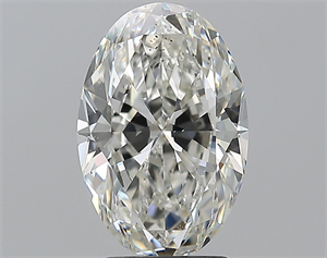 Picture of Natural Diamond 2.62 Carats, Oval with  Cut, I Color, SI1 Clarity and Certified by GIA