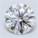 Diamante Natural 2.50 quilates, Redondo , Color E, claridad VS2 y certificado GIA