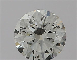 Picture of Natural Diamond 0.40 Carats, Round with Excellent Cut, J Color, VS2 Clarity and Certified by GIA