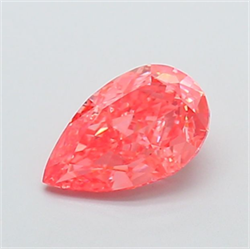 Picture of Lab Grown Diamond 1.81 Carats, Pear with  Cut, Fancy Vivid Pink Color, VVS2 Clarity and Certified by IGI