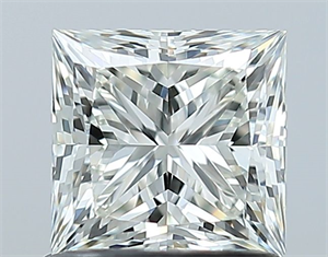 Picture of Natural Diamond 1.05 Carats, Princess with  Cut, H Color, IF Clarity and Certified by IGI