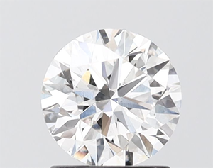 Picture of Lab Grown Diamond 1.25 Carats, Round with Ideal Cut, F Color, VS1 Clarity and Certified by IGI
