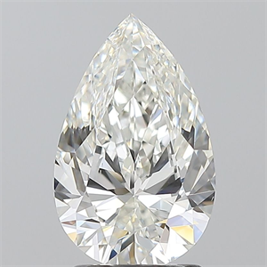 Picture of Natural Diamond 2.01 Carats, Pear with  Cut, H Color, VS1 Clarity and Certified by GIA