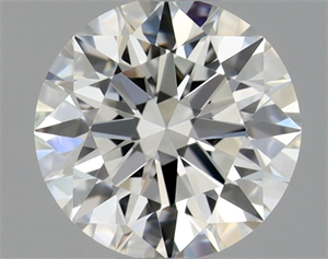 Picture of Natural Diamond 0.40 Carats, Round with Excellent Cut, H Color, IF Clarity and Certified by GIA