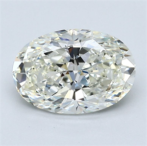 Picture of Natural Diamond 1.90 Carats, Oval with  Cut, K Color, VS1 Clarity and Certified by GIA