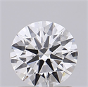 Lab Grown Diamond 1.02 Carats, Round with Ideal Cut, D Color, VVS1 Clarity and Certified by IGI