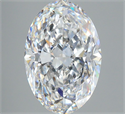 Natural Diamond 2.51 Carats, Oval with  Cut, E Color, VS1 Clarity and Certified by GIA