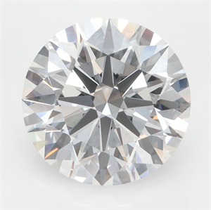 Picture of Lab Grown Diamond 3.00 Carats, Round with Ideal Cut, D Color, VVS1 Clarity and Certified by IGI