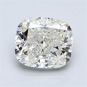 Foto Diamante Natural 1.70 quilates, Del cojín , Color J, claridad VVS1 y certificado GIA de