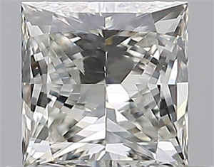 Picture of Natural Diamond 0.70 Carats, Princess with  Cut, J Color, VVS1 Clarity and Certified by GIA