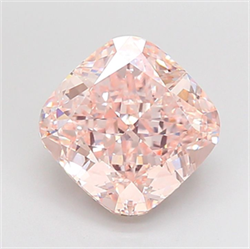 Picture of Lab Grown Diamond 4.77 Carats, CUSHION MODIFIED with  Cut, Fancy Pink Color, VS1 Clarity and Certified by IGI