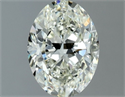 Natural Diamond 1.20 Carats, Oval with  Cut, J Color, VS1 Clarity and Certified by IGI