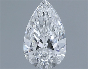 Picture of Natural Diamond 0.40 Carats, Pear with  Cut, D Color, VVS1 Clarity and Certified by GIA