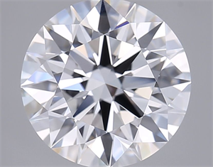 Picture of Lab Grown Diamond 3.30 Carats, Round with Ideal Cut, D Color, VVS2 Clarity and Certified by IGI