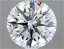 Natural Diamond 0.90 Carats, Round with Excellent Cut, H Color, SI1 Clarity and Certified by GIA