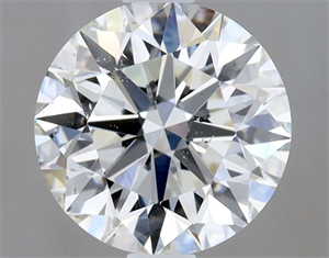 Picture of Natural Diamond 0.90 Carats, Round with Excellent Cut, H Color, SI1 Clarity and Certified by GIA