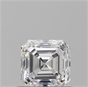 Natural Diamond 0.70 Carats, Asscher with  Cut, D Color, VS2 Clarity and Certified by GIA