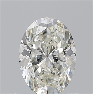 Foto Diamante Natural 0.90 quilates, Ovalado , Color J, claridad SI1 y certificado GIA de