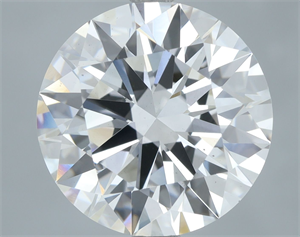 Picture of Lab Grown Diamond 5.08 Carats, Round with Ideal Cut, E Color, VS2 Clarity and Certified by IGI