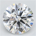 Del inventario de diamantes de laboratorio, 3.65 quilates, Redondo , Color D, claridad FL y certificado GIA