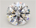 Lab Grown Diamond 3.04 Carats, Round with Ideal Cut, E Color, VVS2 Clarity and Certified by IGI