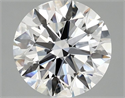 Lab Grown Diamond 2.52 Carats, Round with Excellent Cut, E Color, VVS2 Clarity and Certified by IGI